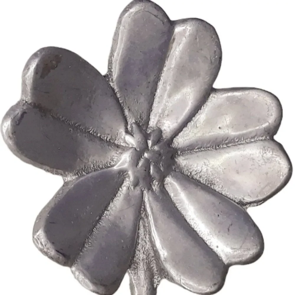 Flower Stirrer Pitcher Swizzle Stick Silver